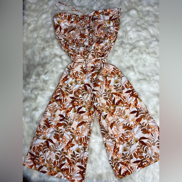 INC International Concepts Cotton Floral-Print Jumpsuit - Picture 2 of 7